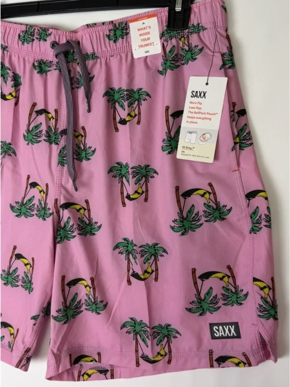 SAXX Oh Buoy XL 2N1 Swim Trunks Mens 7” Inseam Banana Hammocks Lined Liner